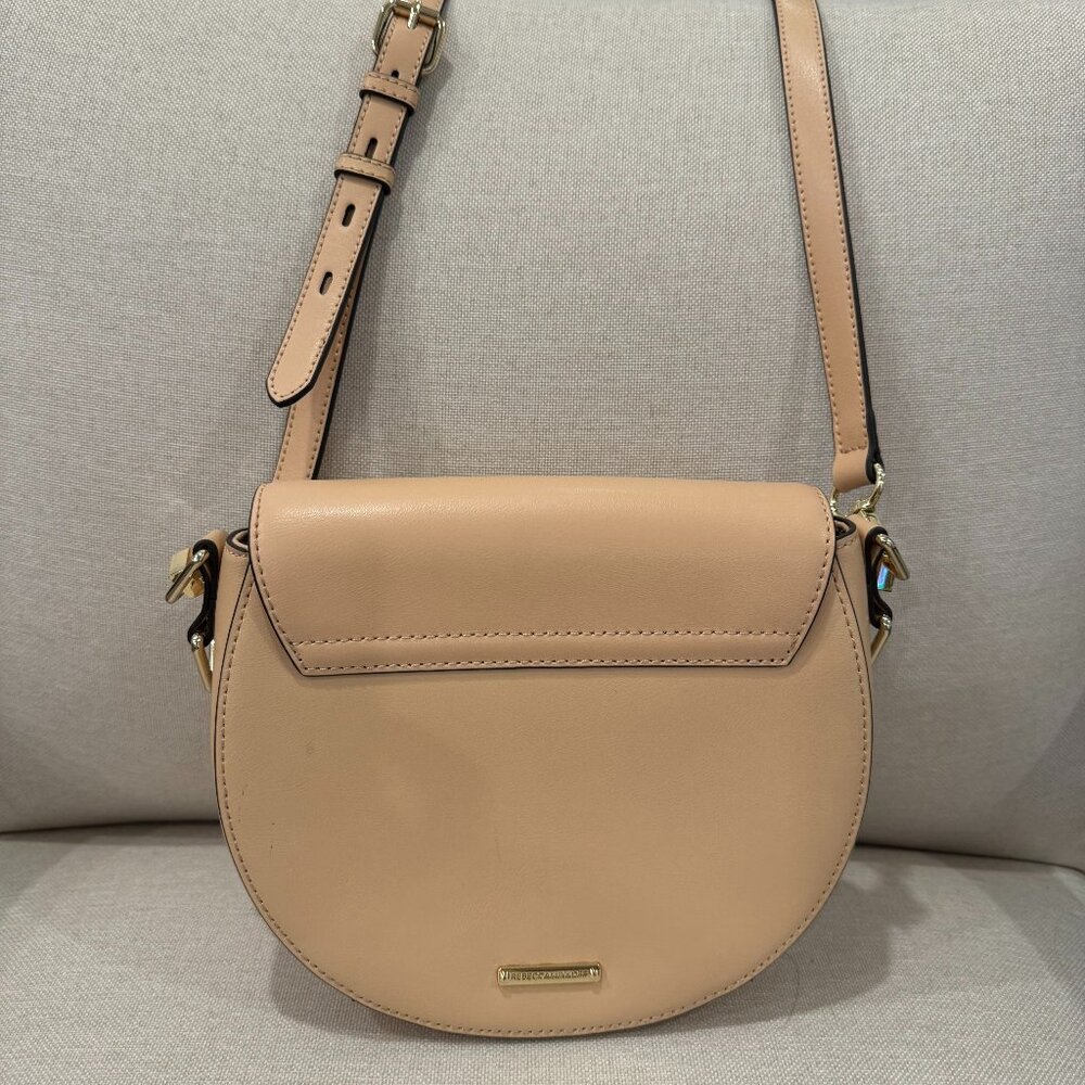 Rebecca Minkoff Astor Beige Half Moon Bag